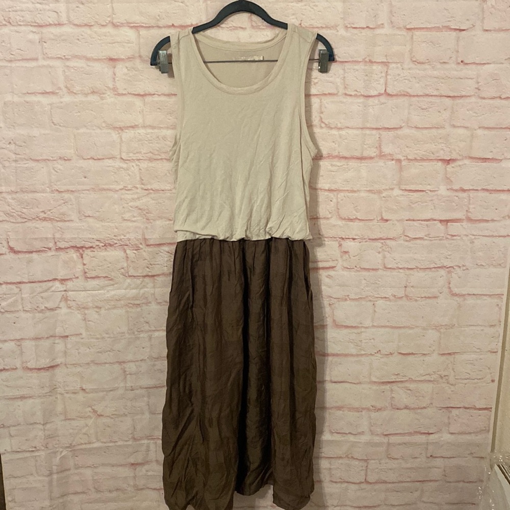 Prana two tone sleeveless maxi dress